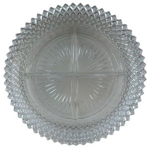 Anchor Hocking Miss America Divided Relish Dish Vintage Clear Depression Glass